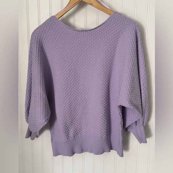 Marled Sweaters - MARLED | by Reunited Lavender Balloon Sleeve top | Sz Large